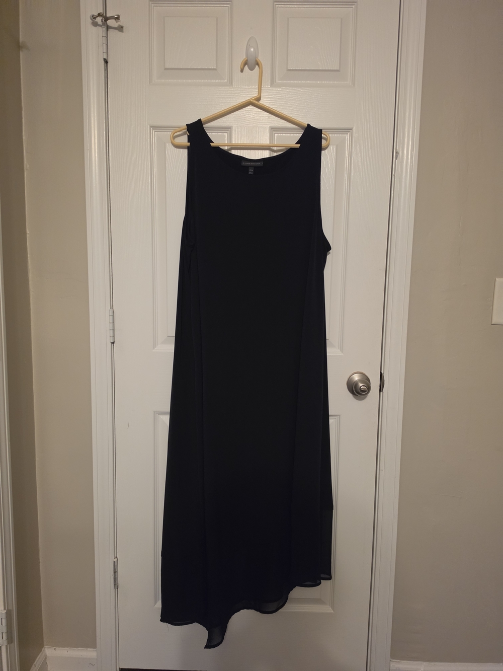 Lane Bryant Black Sleeveless Midi A-Line Dress